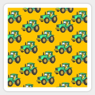 Cool Tractors for Farmer and Farmers in Yellow Sticker